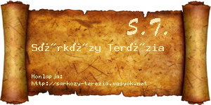 Sárközy Terézia névjegykártya